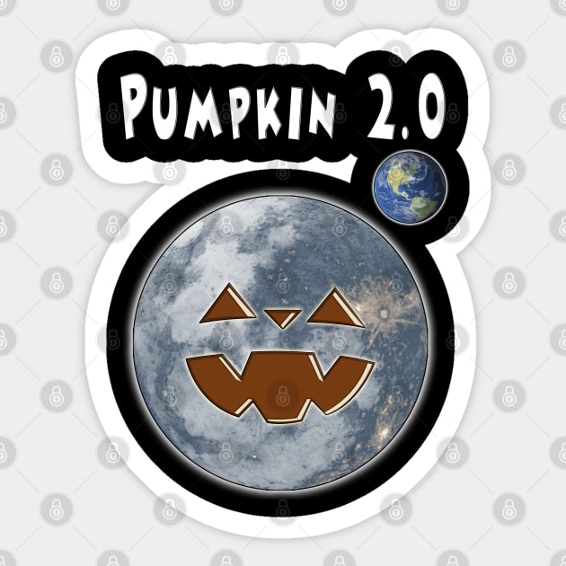 The Pumpkin Moon Sticker by aastal72